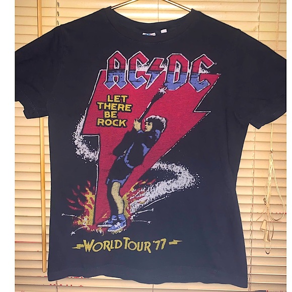 Junk Food Clothing Other - AC/DC vintage style graphic T-shirt size S let there be rock by Junkfood